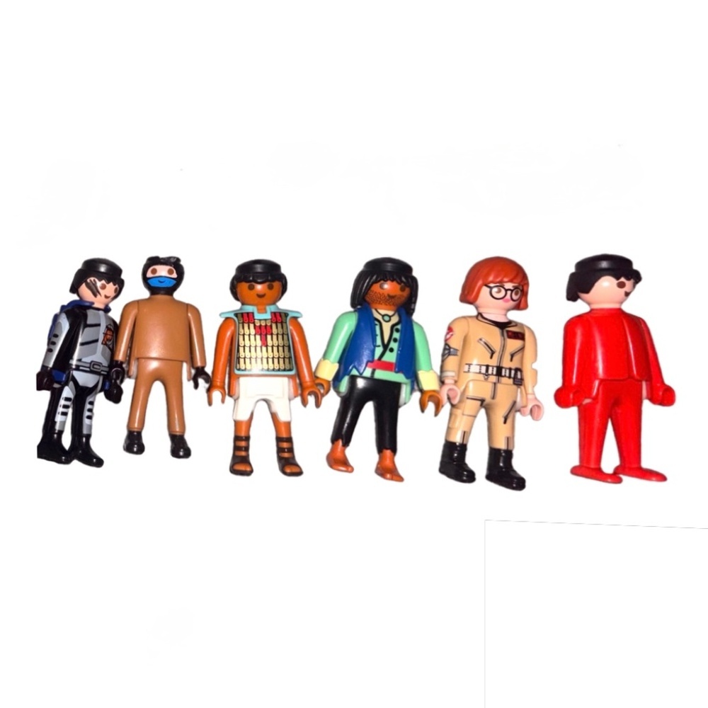 Playmobil Figures Lot Mixed Characters Worker Costume Bundle Set